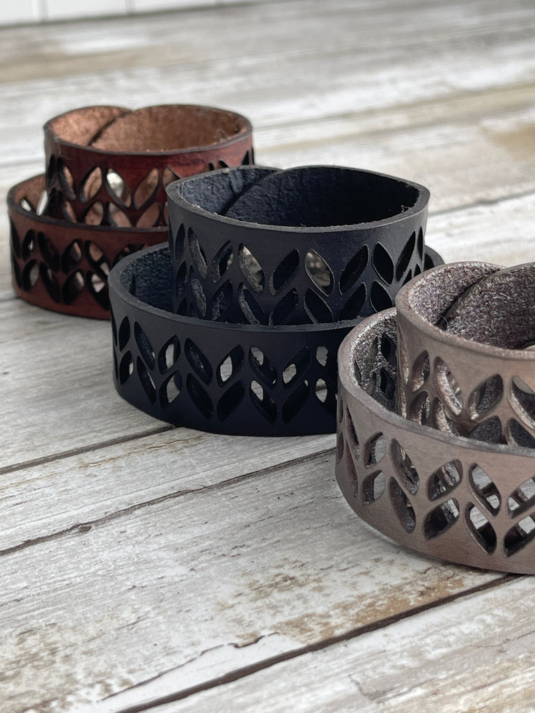 Leather Bracelets and Cuffs