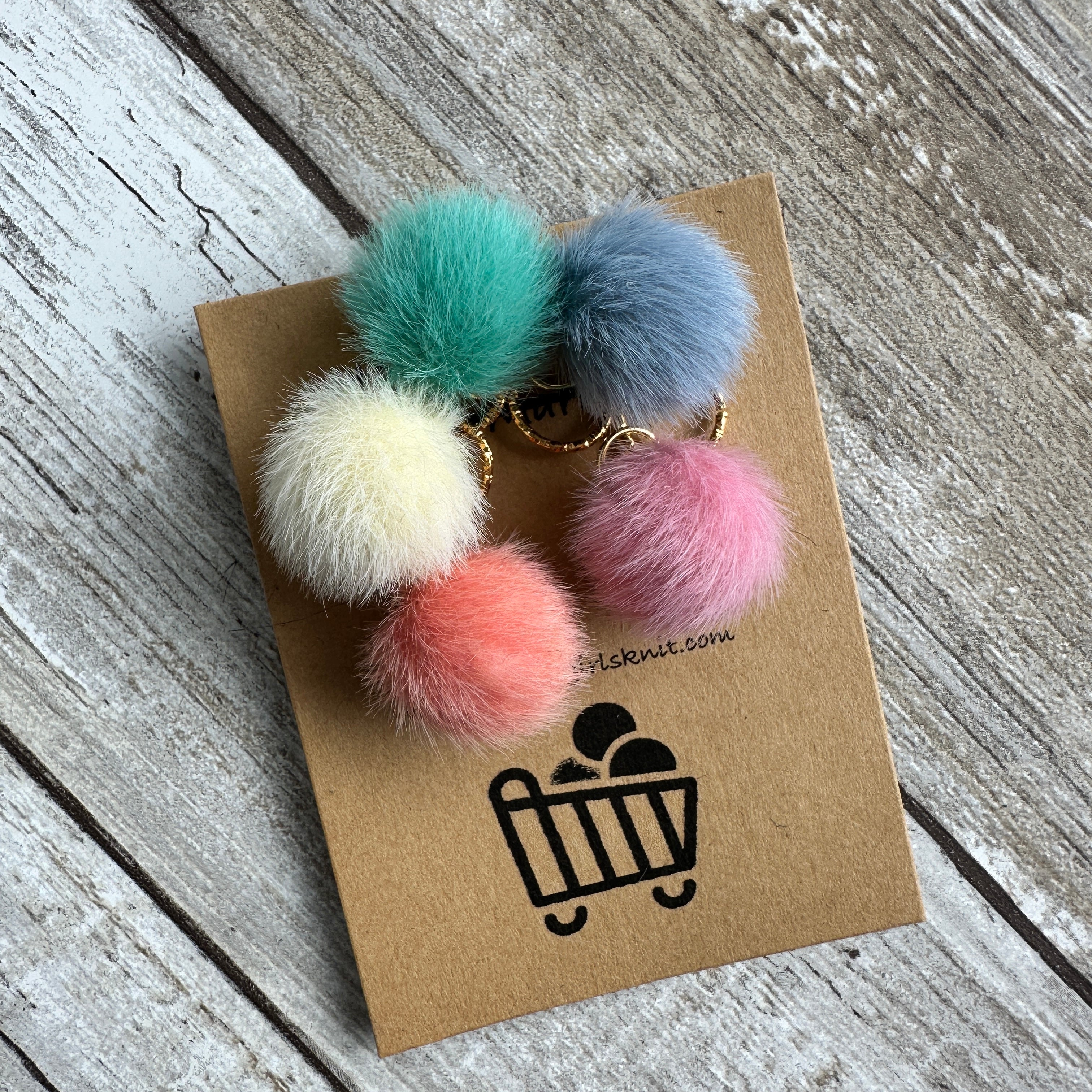 Mini Pompom Stitch Markers