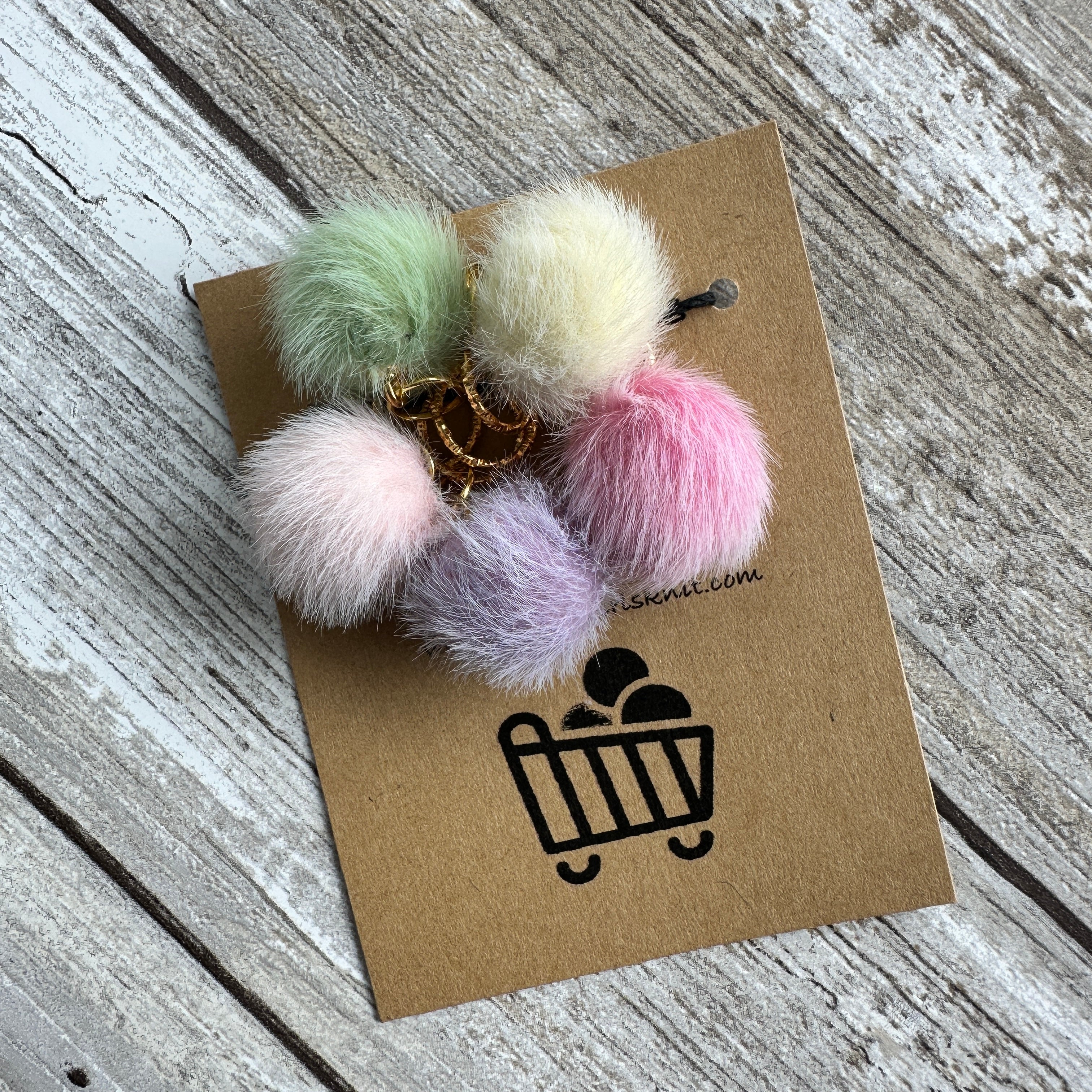 Mini Pompom Stitch Markers