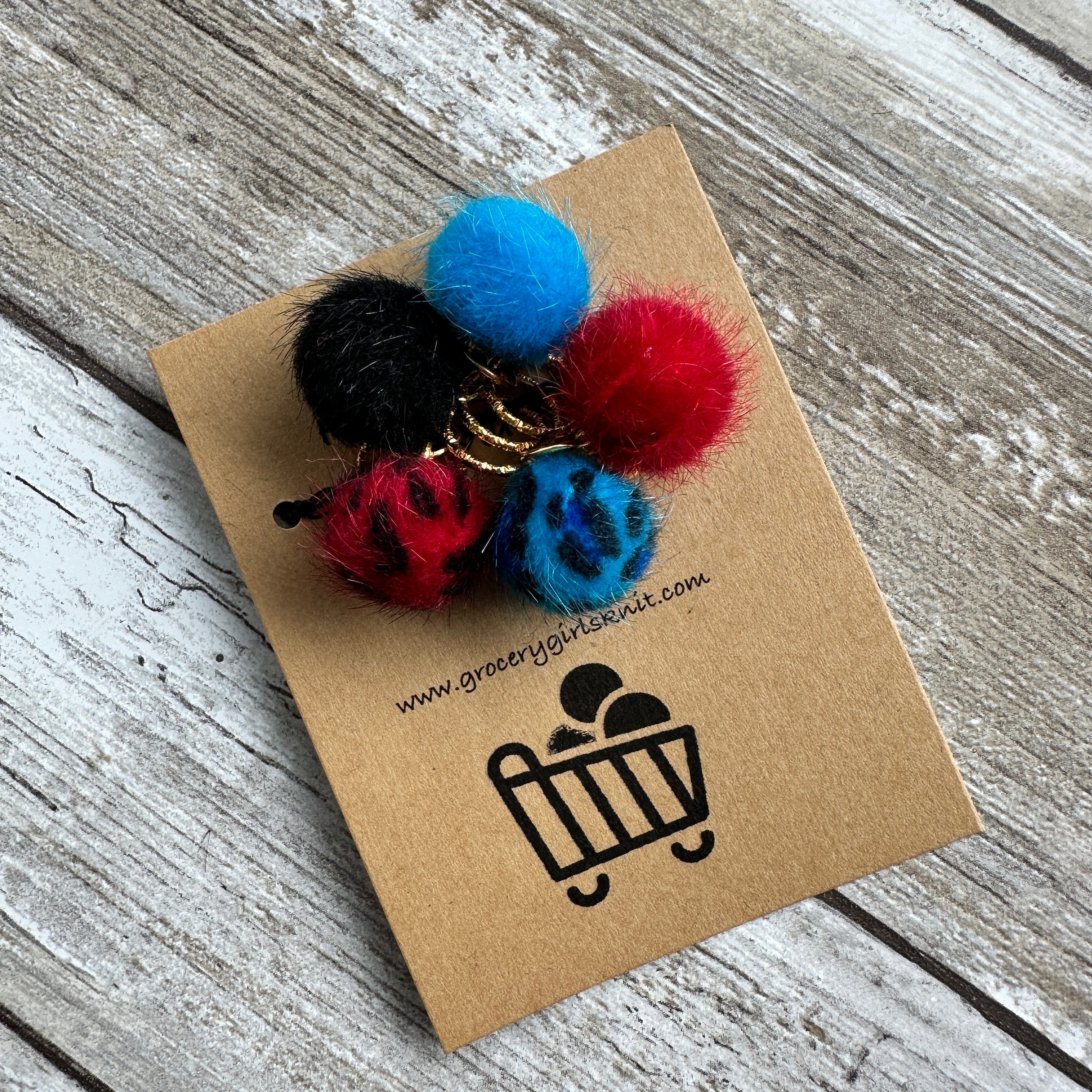 Mini Pompom Stitch Markers