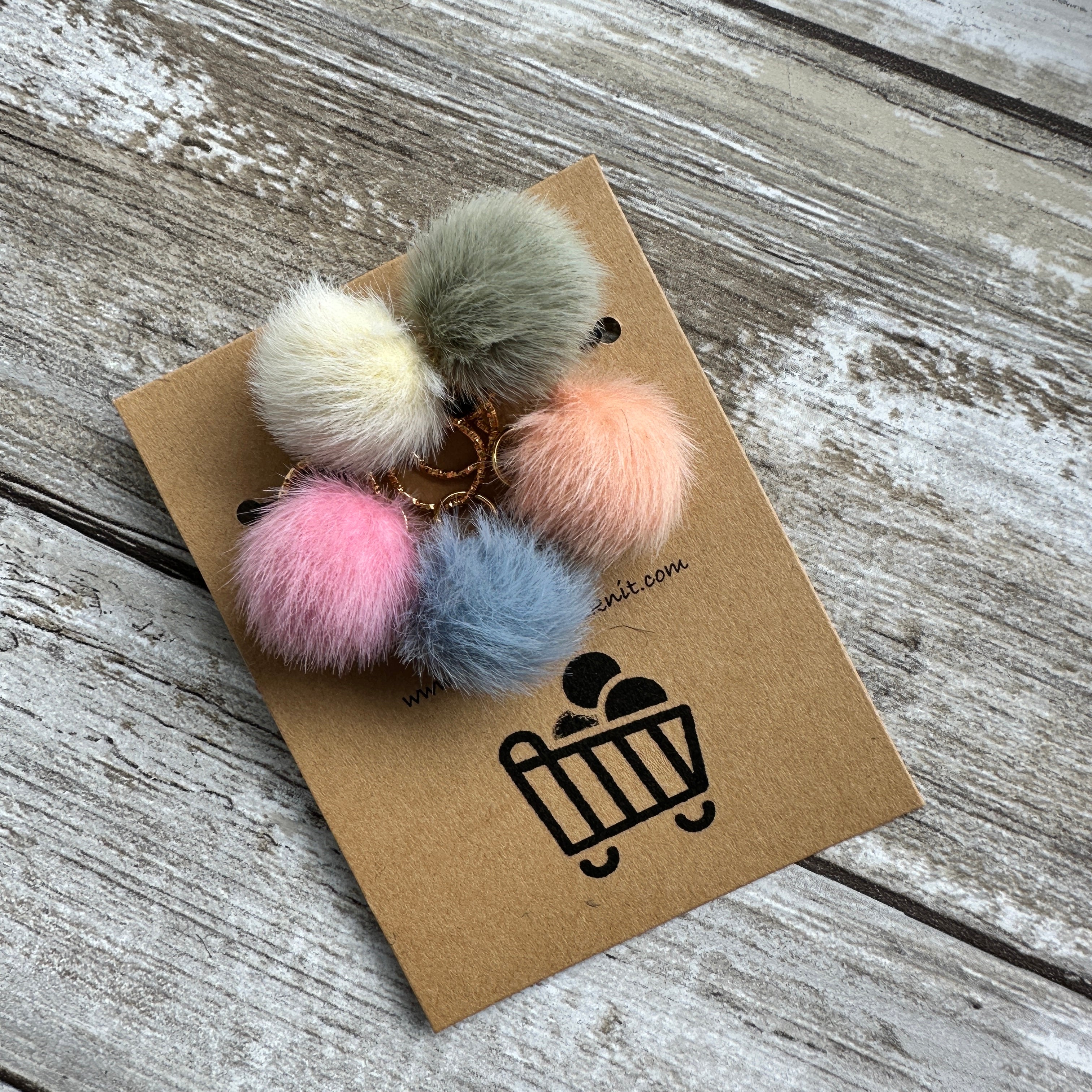 Mini Pompom Stitch Markers