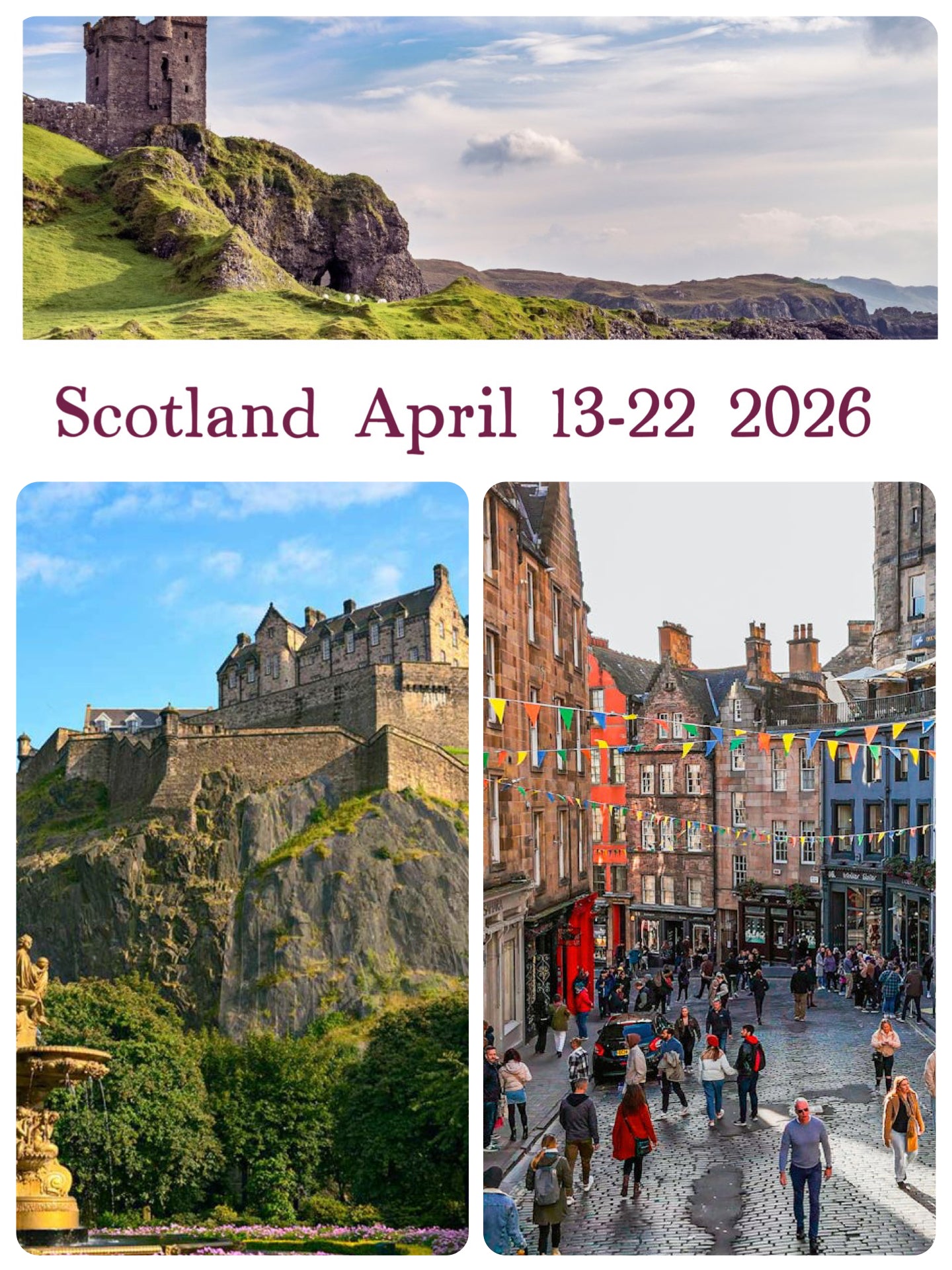 Scotland Tour April 13-22 2026